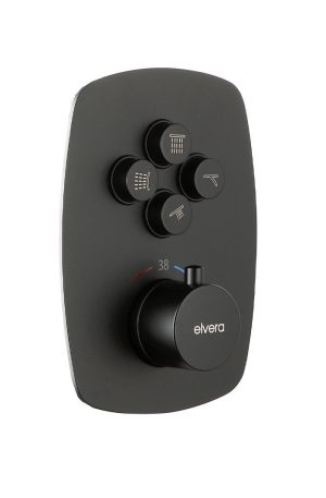 black 4 way diverter